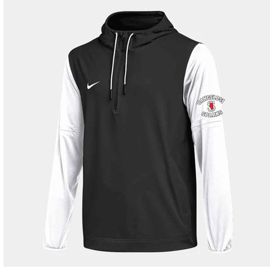 MENS NIKE SPARKS PLAYER JACKET BLACK with WHITE SLEEVES