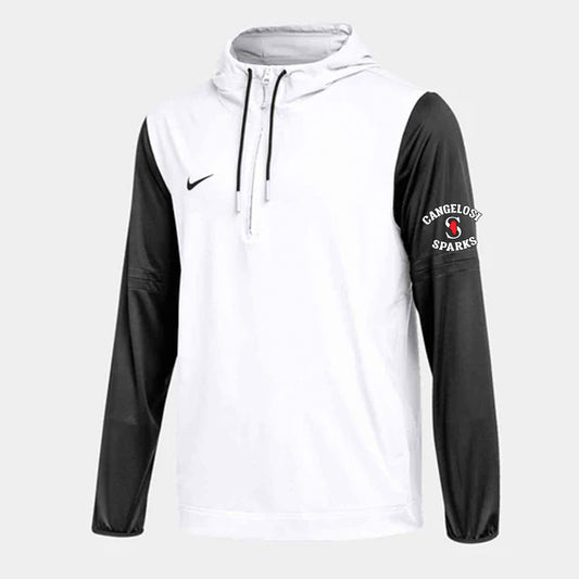 MENS NIKE SPARKS PLAYER JACKET WHITE with BLACK SLEEVES