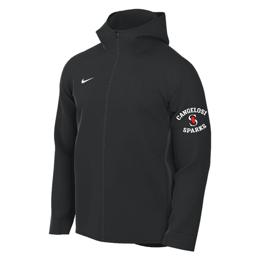 MENS NIKE SPARKS SHOWTIME FULL ZIP HOODIE BLACK