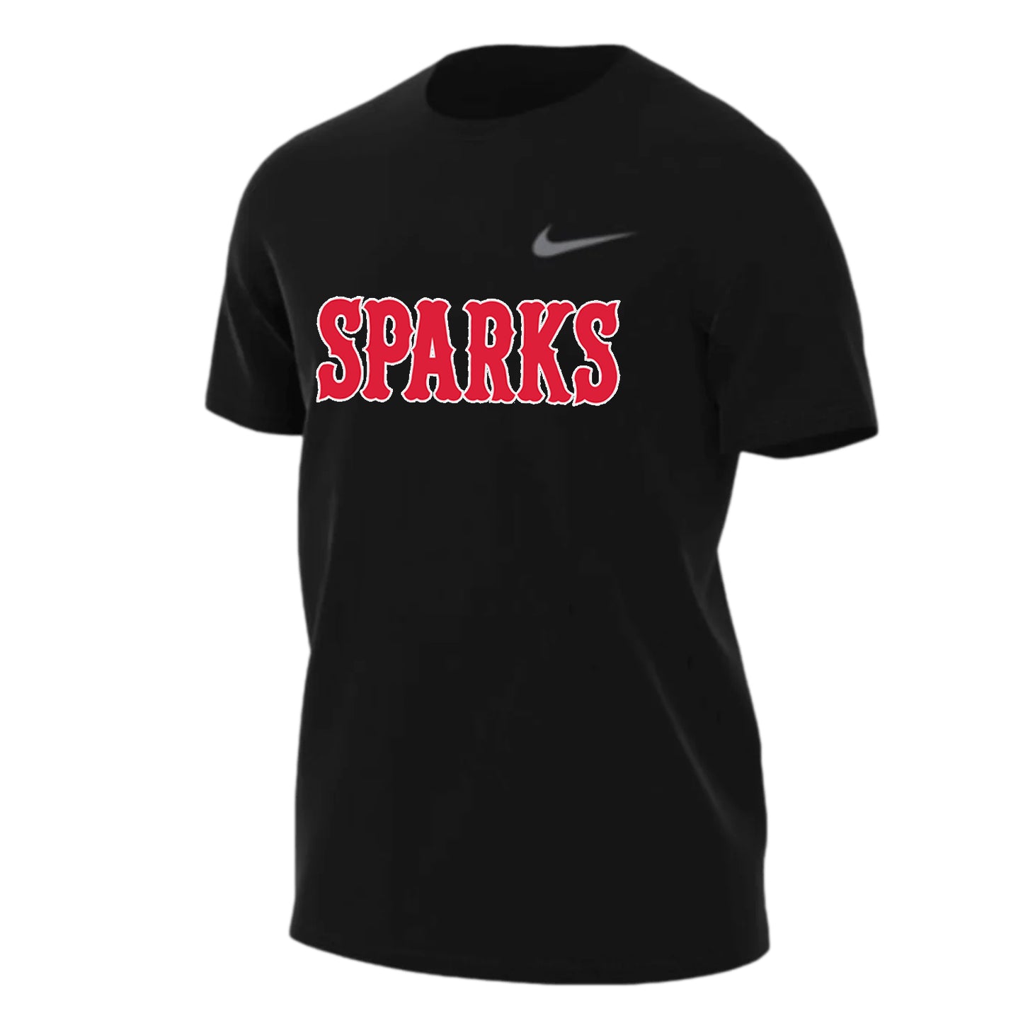 MENS NIKE SPARKS LEGEND SHORT SLEEEVE BLACK