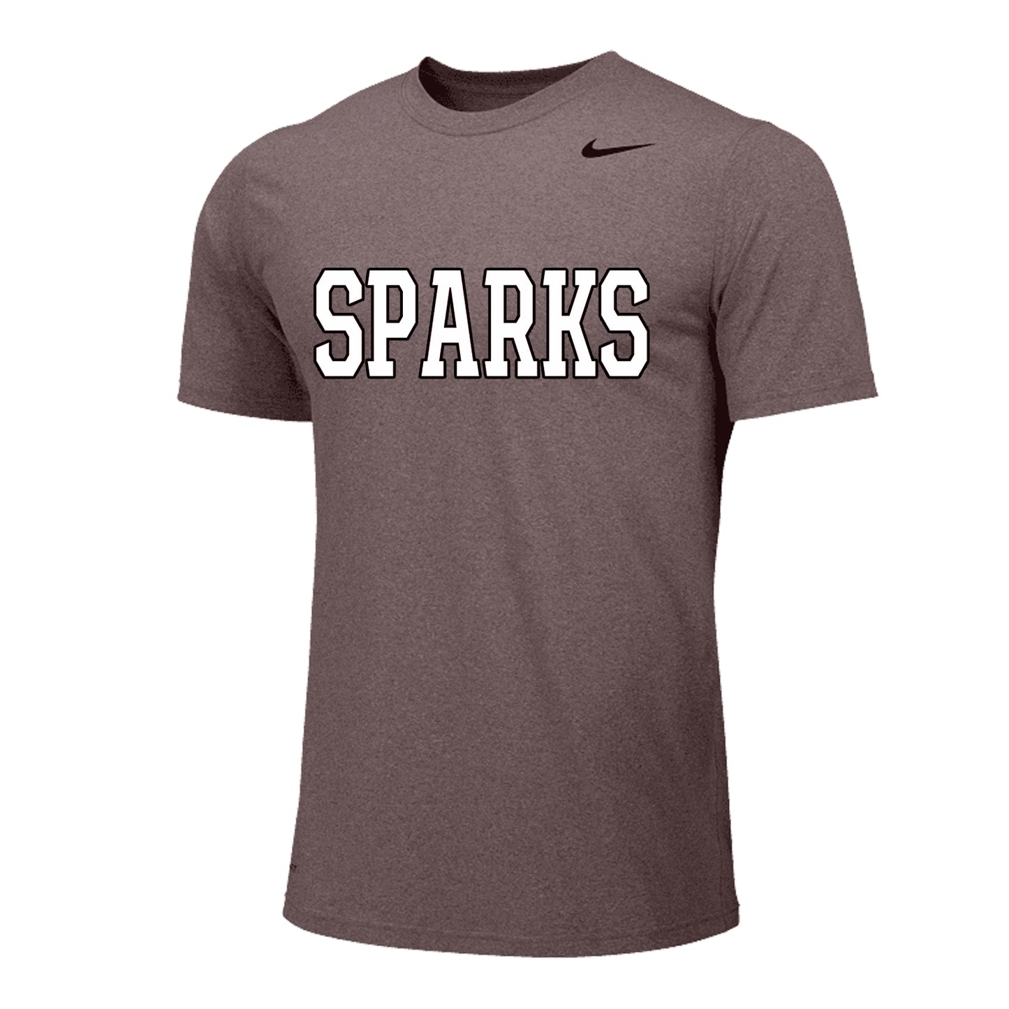 MENS NIKE SPARKS LEGEND SHORT SLEEVE GRAY