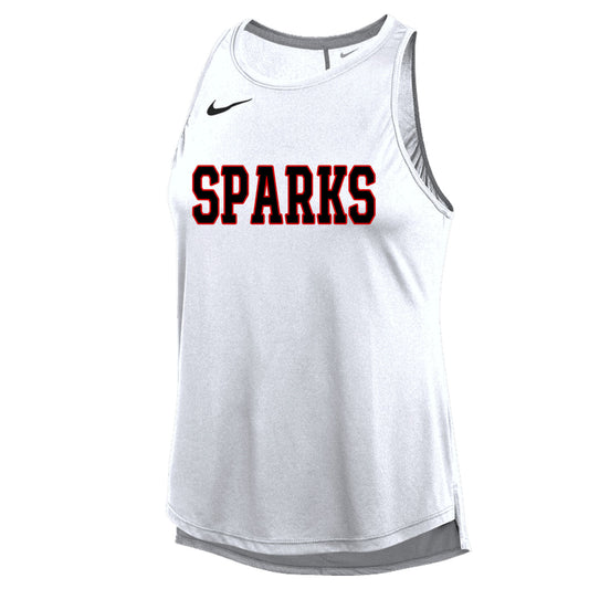 WOMENS NIKE SPARKS ONE TANK TOP WHITE
