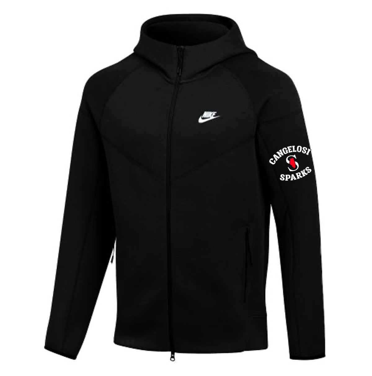 MENS NIKE SPARKS SPORTSWEAR TECH FLEECE FZ