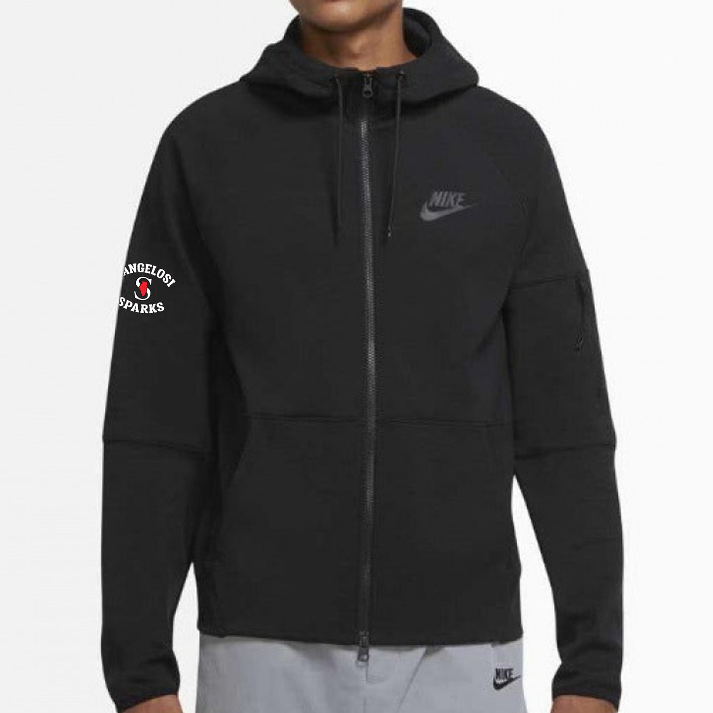 MENS NIKE SPARKS SPORTSWEAR LIGHTWEIGHT TECH FLEECE FZ