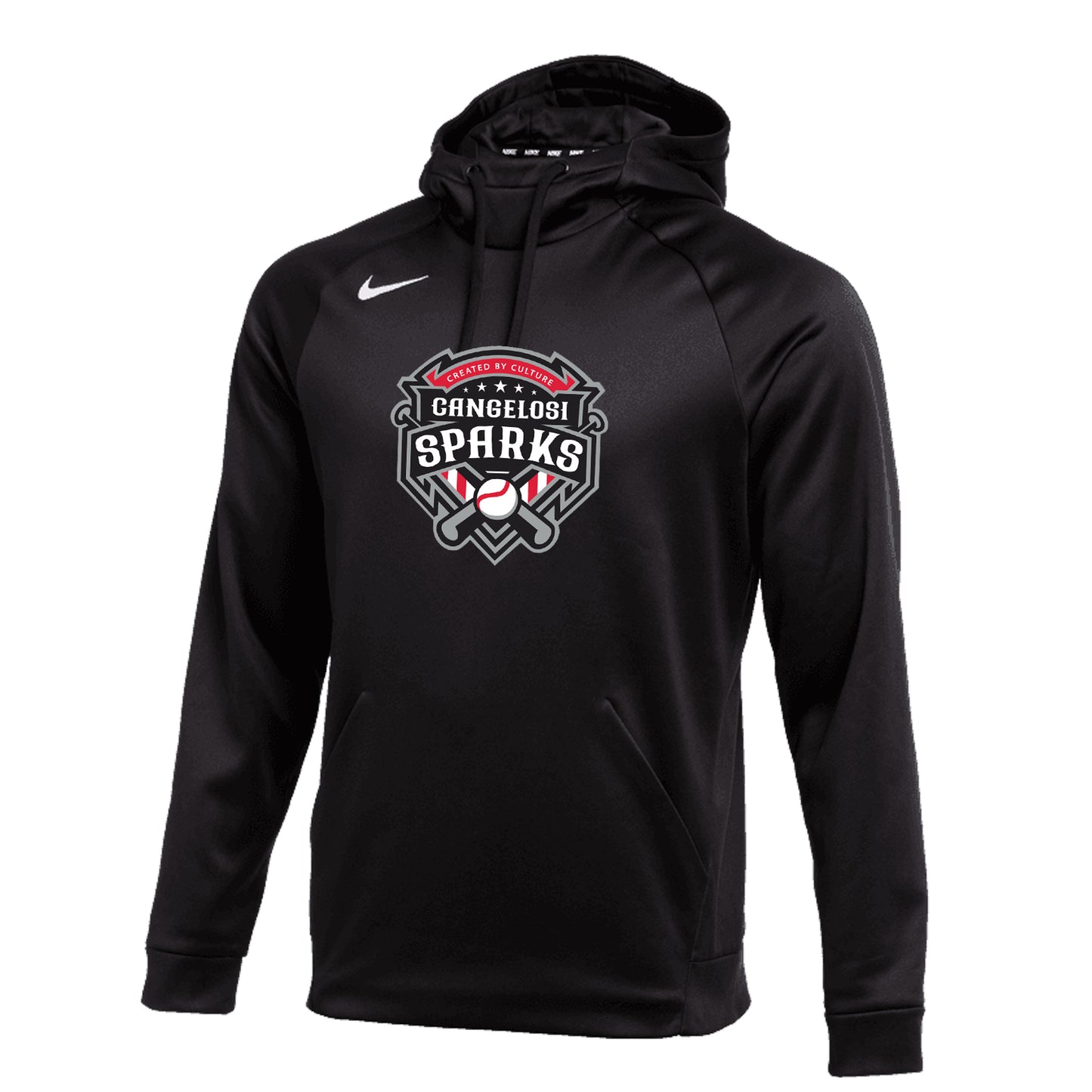 MENS NIKE SPARKS THERMA HOODIE BLACK