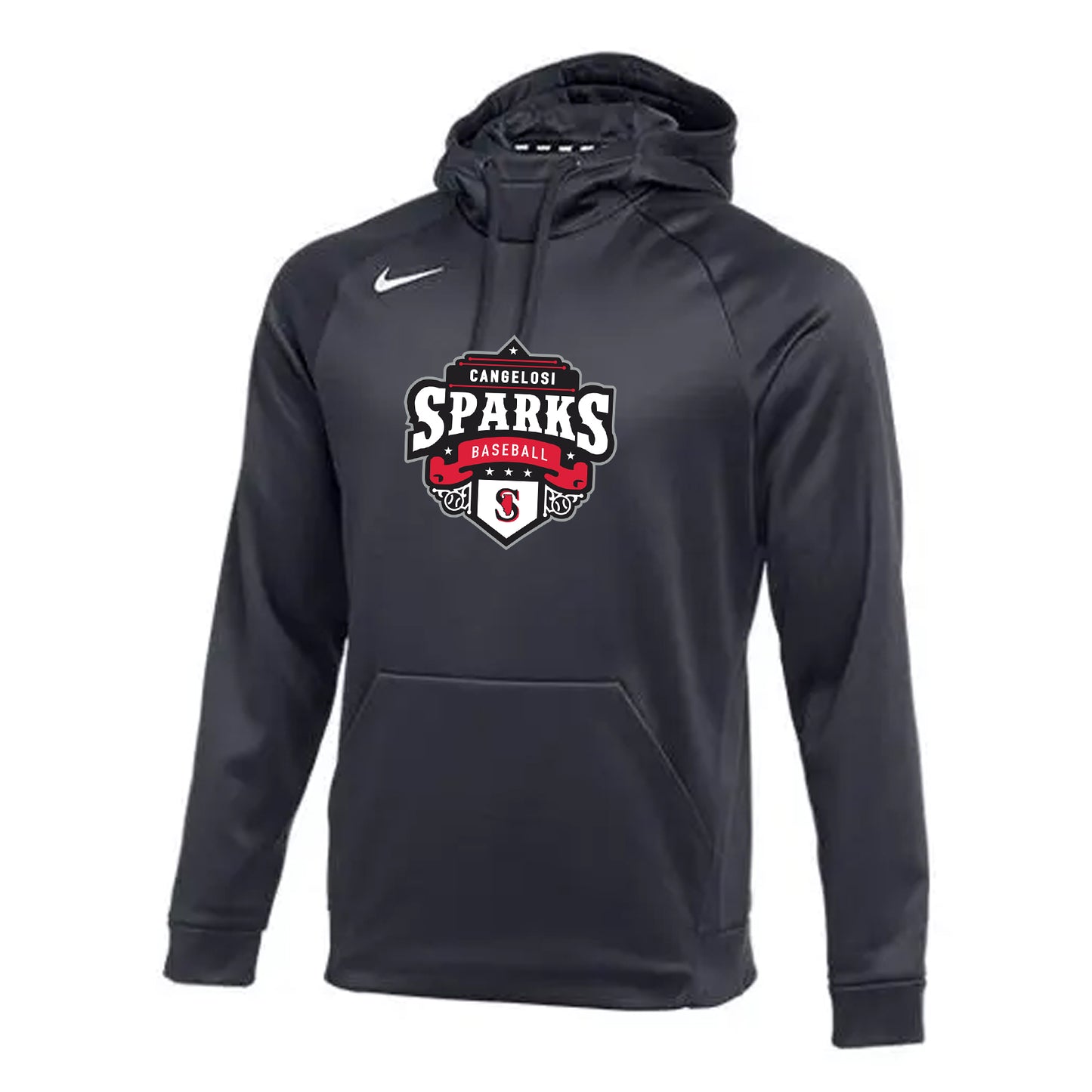 MENS NIKE SPARKS THERMA HOODIE ANTHRACITE