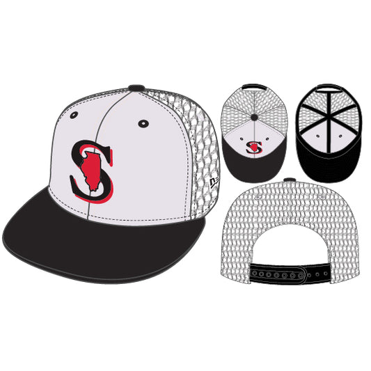 950 SPARKS TRUCKER BLACK MESH WHITE HAT
