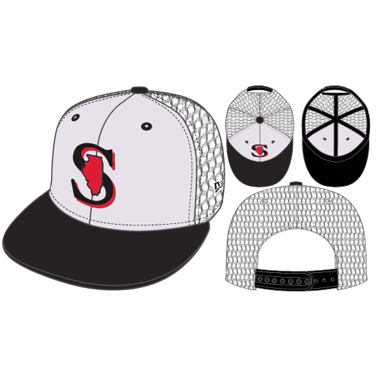 950 SPARKS TRUCKER BLACK MESH WHITE HAT