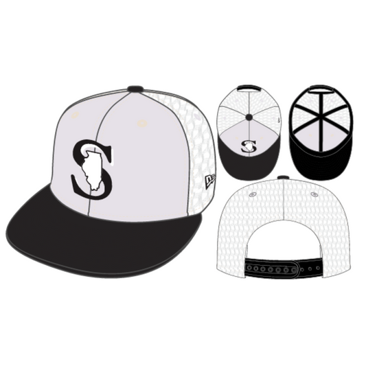 950 SPARKS TRUCKER MESH WHITE & BLACK HAT