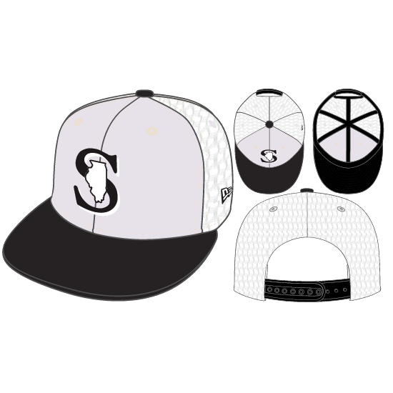 950 SPARKS TRUCKER WHITE MESH WHITE HAT