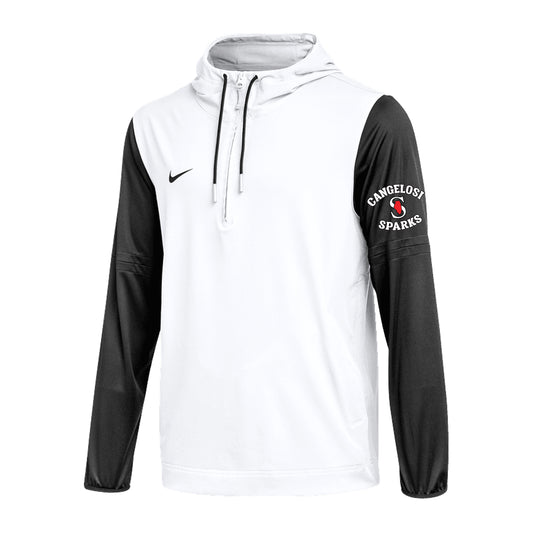 MENS NIKE SPARKS PLAYER JACKET WHITE with BLACK SLEEVES