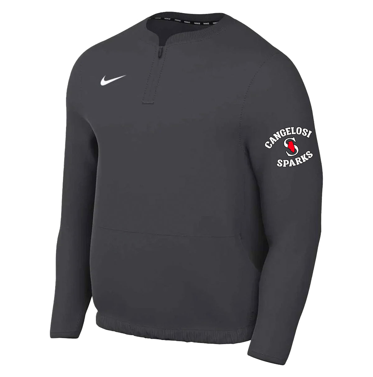 MENS NIKE SPARKS WINDSHIRT LONG SLEEVE ANTHRACITE