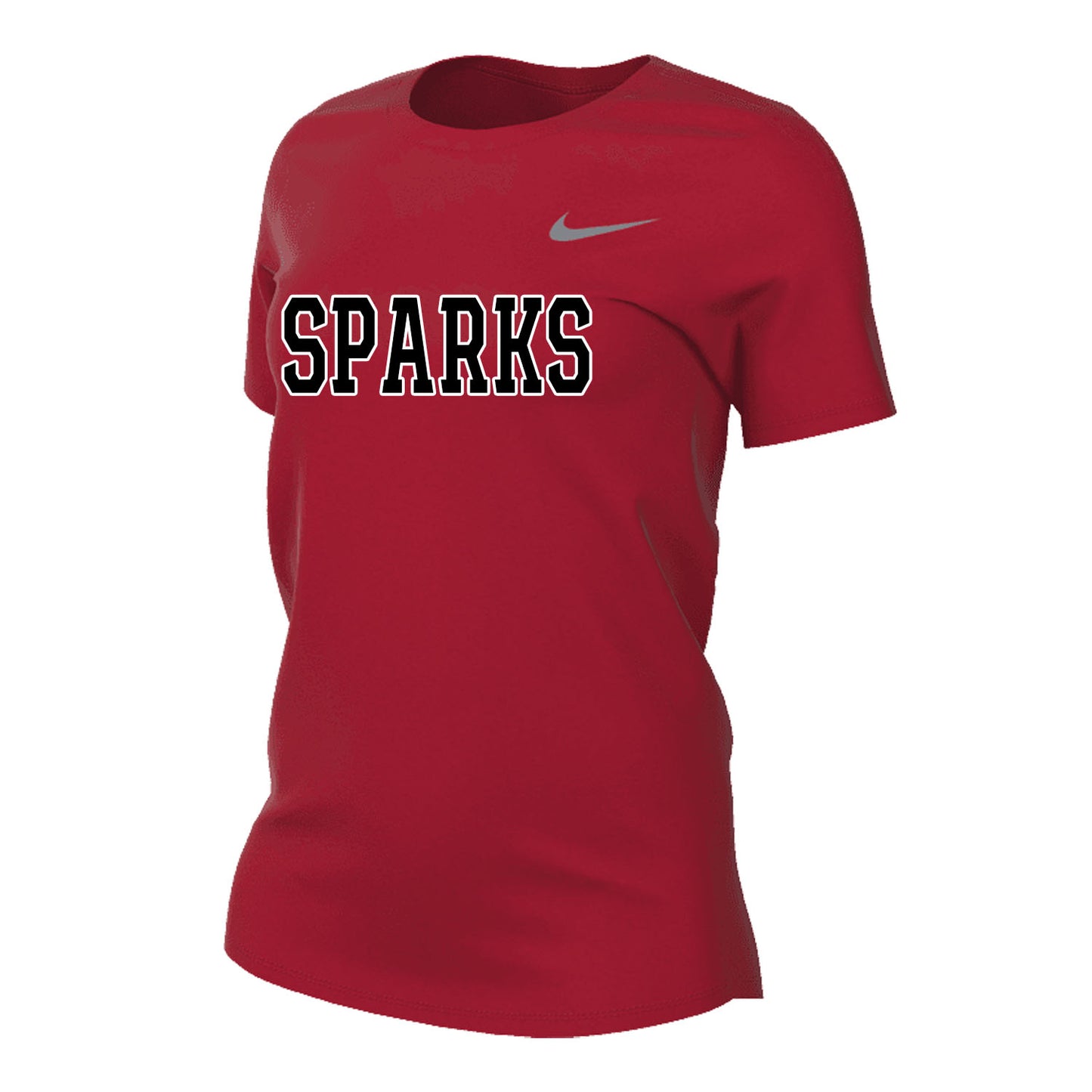 WOMENS NIKE SPARKS LEGEND SHORT SLEEVE RED
