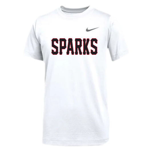 YOUTH NIKE SPARKS LEGEND TEE WHITE