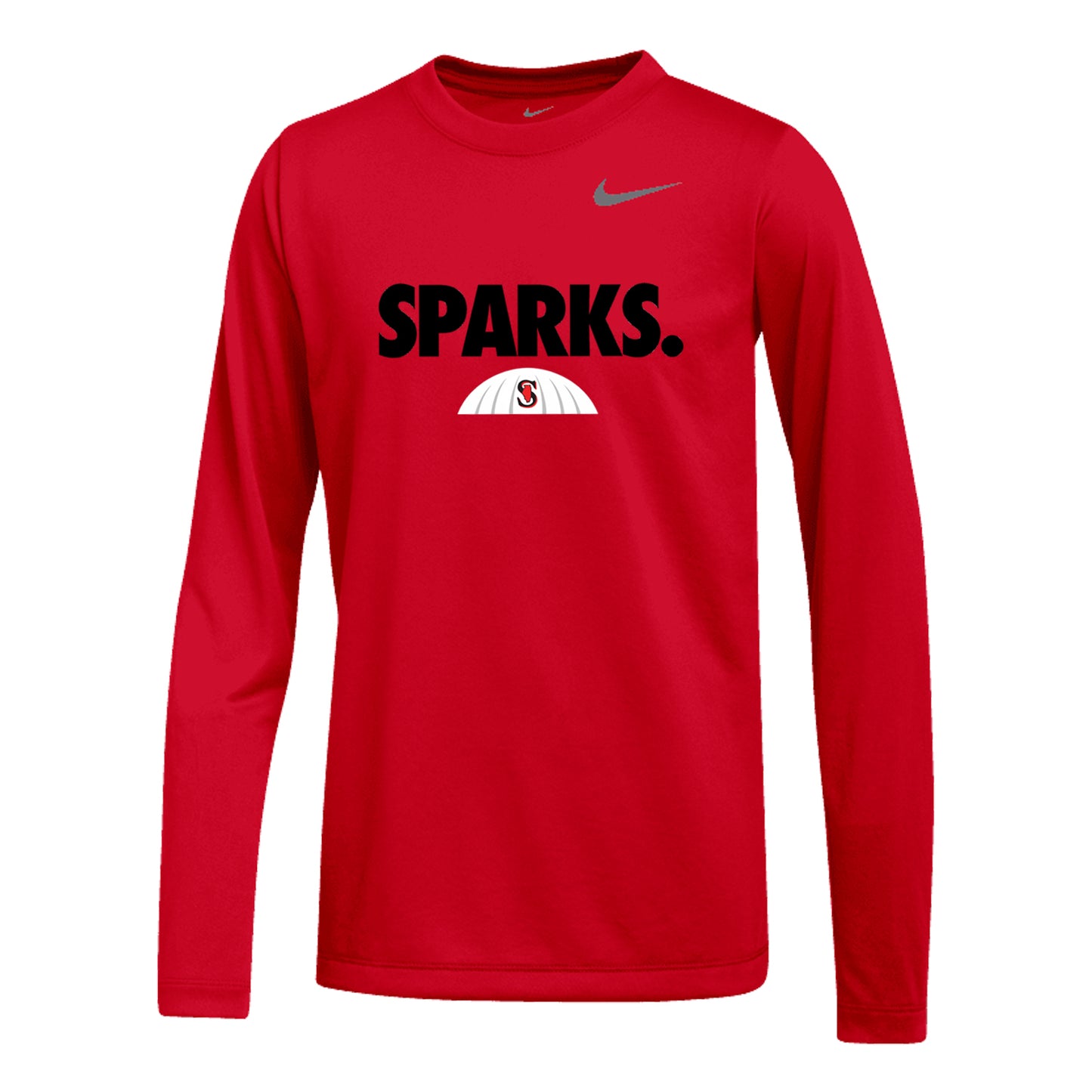 YOUTH NIKE SPARKS LEGEND LONG SLEEVE RED