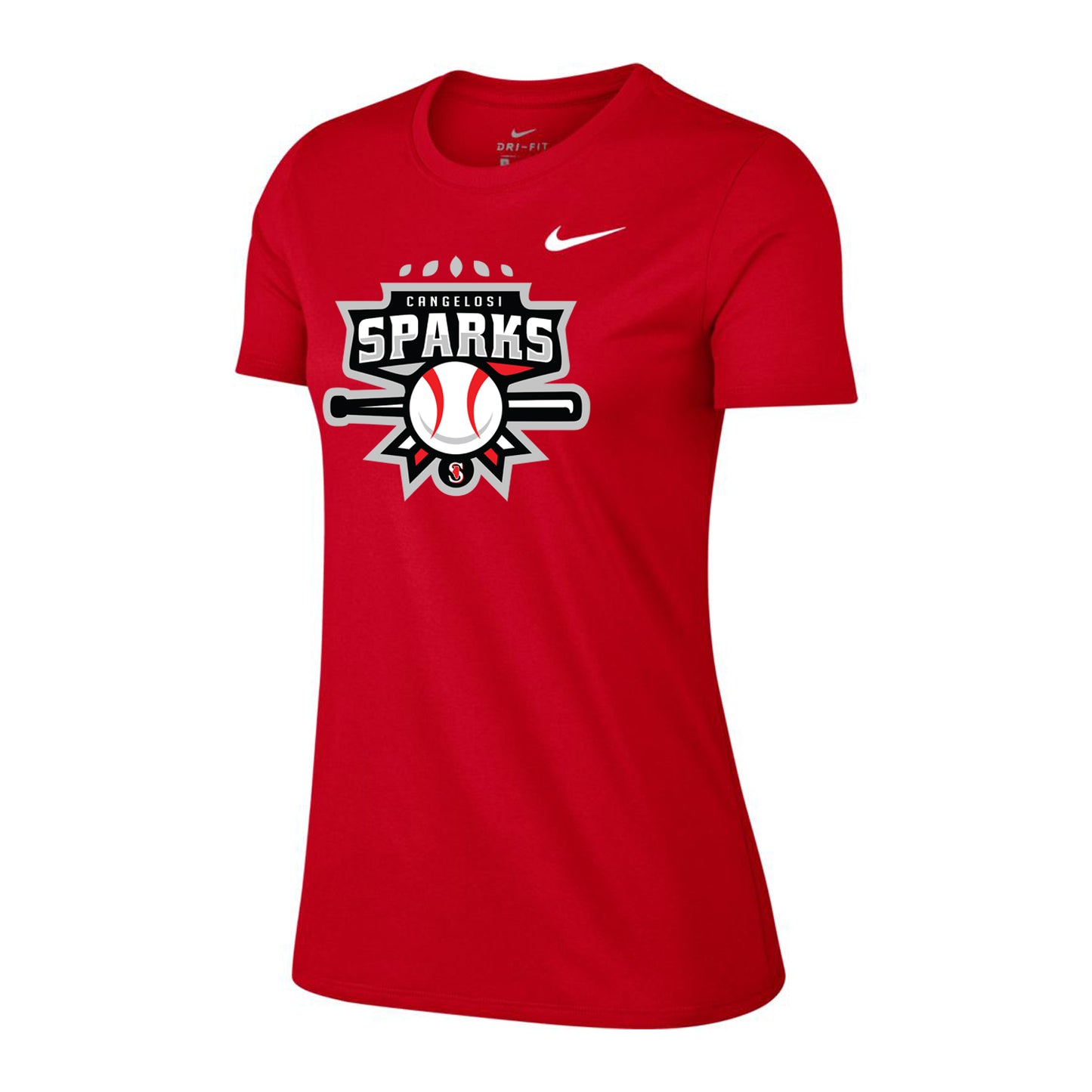 WOMENS NIKE SPARKS LEGEND TEE RED